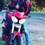 Devdatta Nage poses with his Triumph Speed Triple 1050