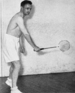 Don Bradman playing tennis