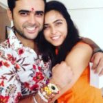 Madhurima Tuli with her brother