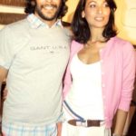Milind Soman with Madhu Sapre