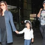 Nitara With Her Father Akshay Kumar and Mother Twinkle Khanna