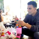 Nitara With Her Father Akshay Kumar