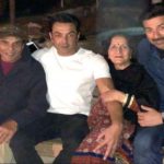 Parkash Kaur with her sons and husband