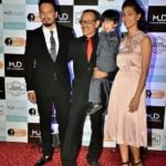 Rohan Shrestha with his father, step-mother, and half-brother