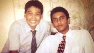 Rohan Shrestha's childhood photo with Ranveer Singh