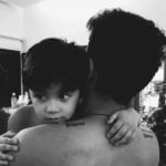 Rohan Shrestha's tatoos on back