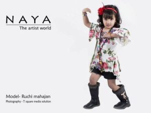 Ruchi Mahajan doing modelling for Naya brand