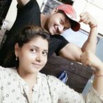 Saurish Singh Athwal with his sister