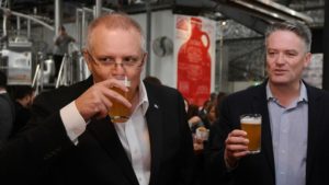 Scott Morrison drinking alcohol