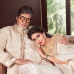 Shweta Bachchan Nanda with Amitabh Bachchan