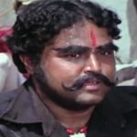 Viju Khote as 'Kaalia' in the movie Sholay (1984)