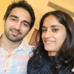 Vinesh Phogat with Somvir Rathee