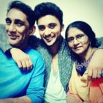 Zuber K. Khan with his parents