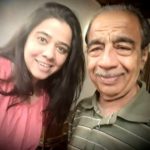 Anita Date with her father Narendra Date