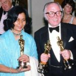 Bhanu Athaiya with her Oscar