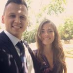 Denis Cheryshev with his girlfriend