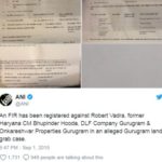 FIR against Robert Vandra