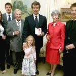 Pierce Brosnan with his step father, Mother and other family members