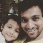 Pratik Gandhi with his daughter