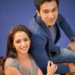 Pratik Gandhi with his wife Bhamini Oza