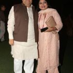 Rajeev Shukla with his wife Anurradha Prasad