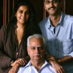 Ramesh Sippy with Rohan Sippy and Sheena Sippy