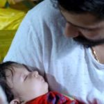 Romil Chaudhary with his son