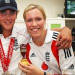 Stuart Broad with his sister
