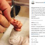 Thibaut Courtois with his new born son