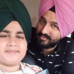 Ajit Singh with his father