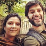 Arjun Mathur with his sister Sonia Mathur Kaul