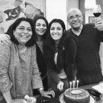 Eisha Chopra with her family