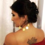 Eisha Chopra's Lotus tattoo