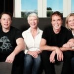 Elon Musk With His Mother and Siblings