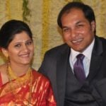 Jyoti Malshe with her husband