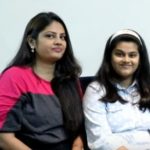 Megha Dhade's daughter (right) and sister (left)
