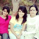 Prakriti Nautiyal with her mother and sister Pragya Nautiyal