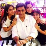 Pranutan Bahl with her parents and sister Krishaa Bahl