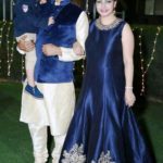 Shweta Jha with her husband Ajay Jha and son Aarav