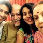 Sunny Hinduja with his parents and wife Shinjini Raval