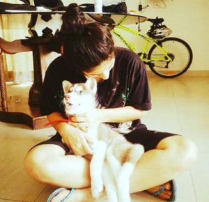 Surbhi Rana Dog Lover