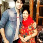 Sushant Marya with his mother