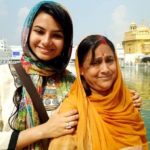 Deblina Chatterjee with her mother