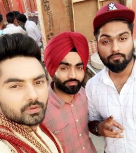 Gurinder Rai with his friend and Navv Inder