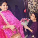 Inder Kaur with her mother