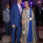 Jugjeet Singh Bhavnani with his wife Anju Bhavnani