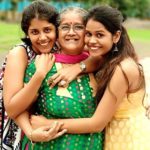 Manjiri Pupala with her mother and sister Aditi Surana