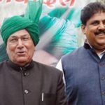 Om Prakash Chautala with Ajay Singh Chautala