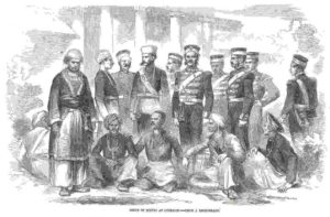 Lord William's team of investigators with security forces for revealing all information of Thug Behram (a painter's imagination)