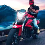 Danish Zehen poses with his Benelli TNT bike